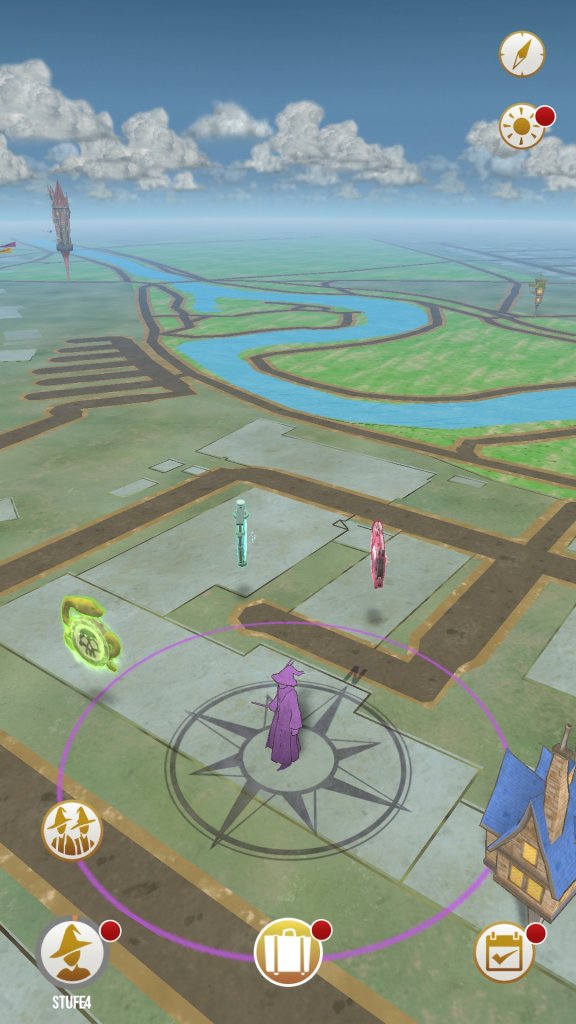 [28/06/2019] Ähnlich wie in Pokémon Go: Das Interface und die Map-Ansicht.&nbsp;