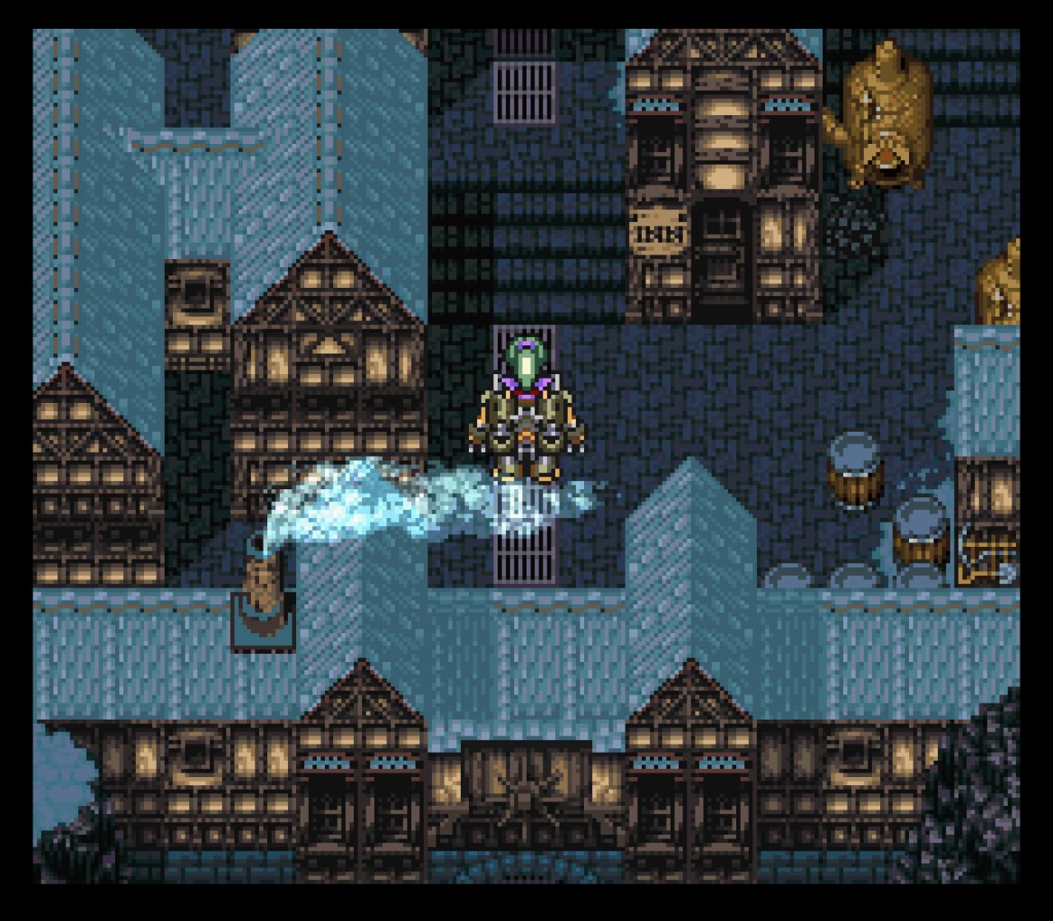 [27/06/2019] Euer Abenteuer in Final Fantasy 6 beginnt in der Stadt Narshe, deren Einwohner sich dem bösen Imperium widersetzen. Zahlreiche Kurbeln, Antriebsräder und Dampföfen stimmen euch gebührend auf das Steampunk-Szenario des Rollenspiels ein. (1)