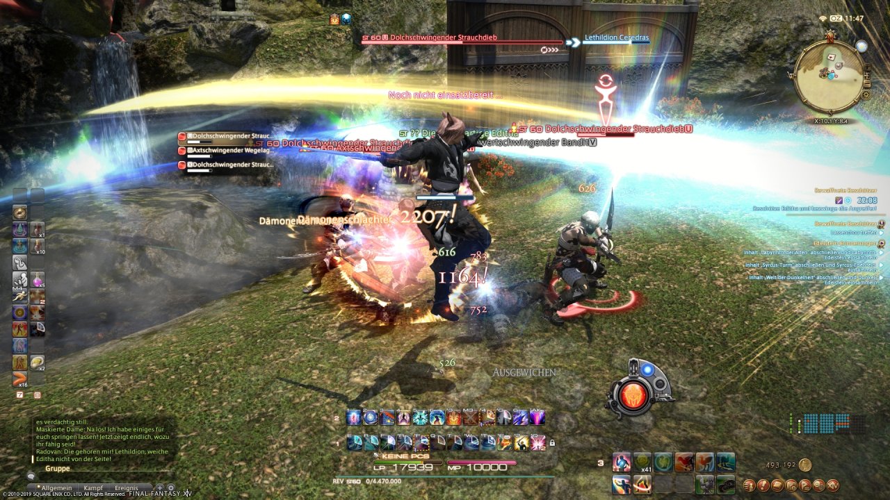 [11/07/2019] FF14: Shadowbringers im Test -&nbsp;Die Revolverklinge ist ein Tank-Job, der mit seinen Komboketten aber auch einiges an Schaden verursacht.
