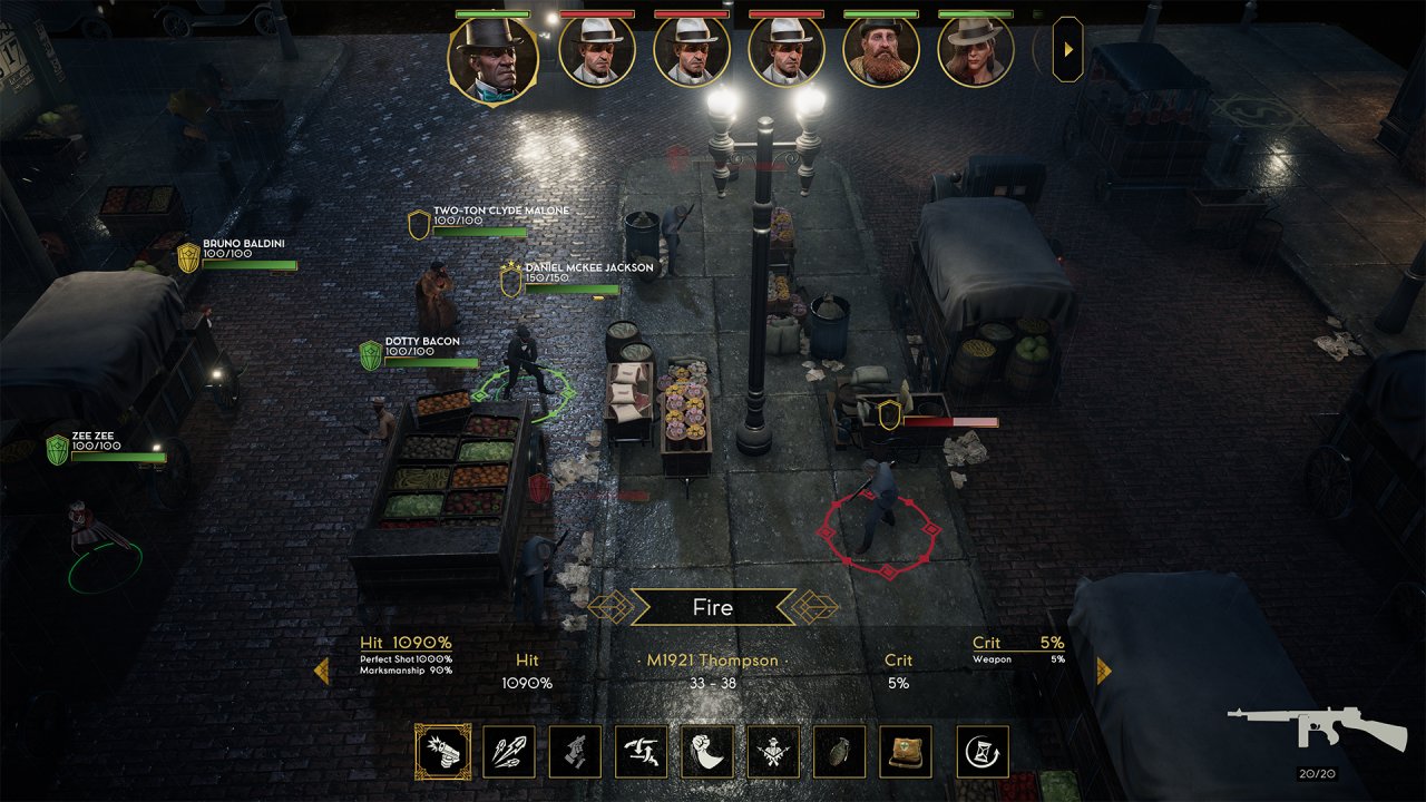 [21/08/2019] Konflikte werden in Empire of Sin oft mit Gewalt und einem rundenbasierten Kampfsystem gelöst.