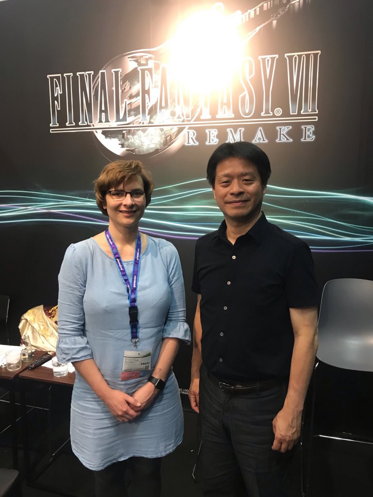 [21/08/2019] Game Producer Yoshinori Kitase nahm sich die Zeit, um Susanne das Remake für Final Fantasy 7 zu präsentieren.