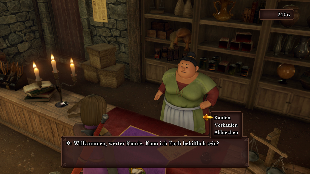 [24/09/2019] Viele verschiedene Händler stehen uns in Dragon Quest 11 zur Verfügung. Es lohnt sich immer nachzusehen, was sie im Angebot haben.