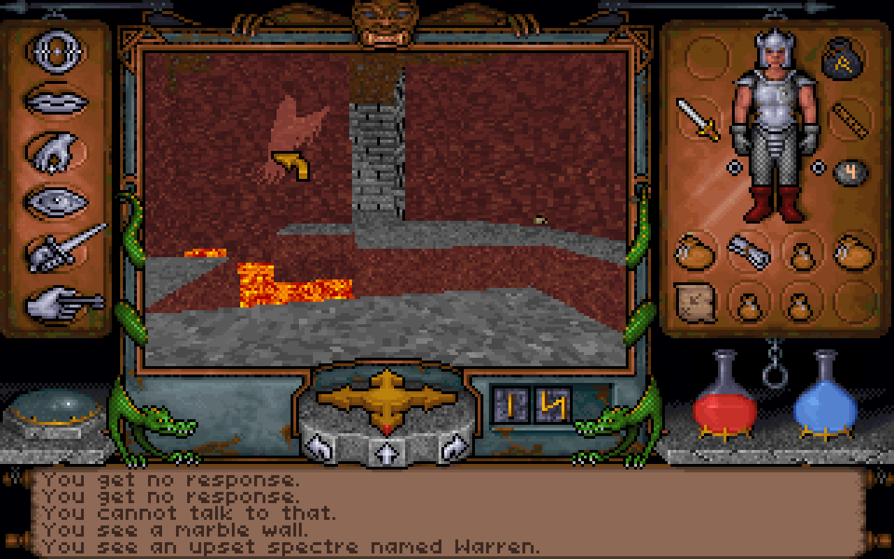 [19/09/2019] Spector war maßgeblich daran beteiligt, dass die turbulente Entwicklung von Ultima Underworld: The Stygian Abyss doch noch zu einem erfolgreichen Abschluss kam. Die Entwickler dankten es ihm mit der hier abgebildeten Insider. Tipp: Lest die Zeile am unteren Bildrand!&nbsp;