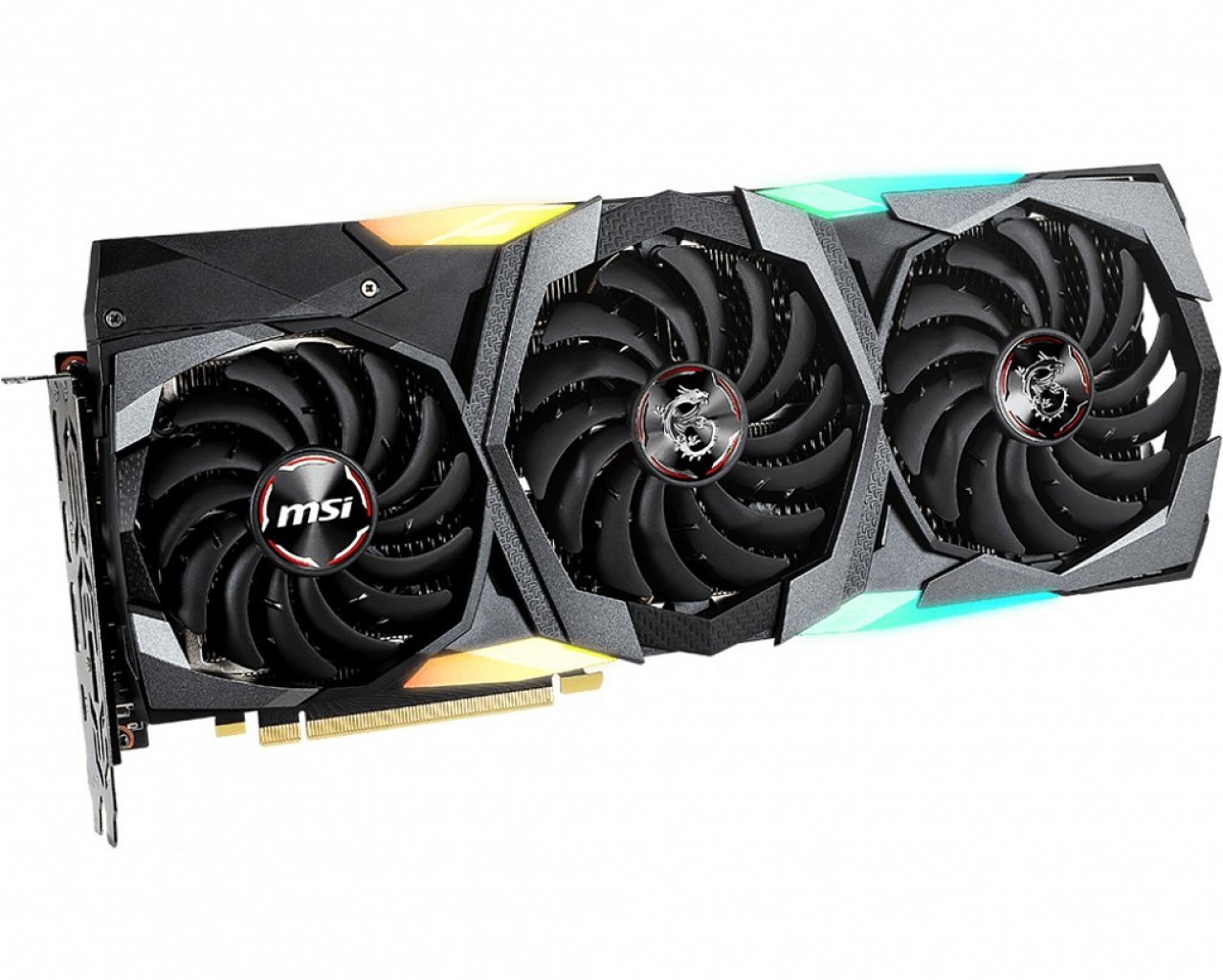 [01/10/2019] Die GeForce RTX 2080 Super Gaming X von MSI hat ein bewusst auffälliges Design und natürlich auch LED-Features.