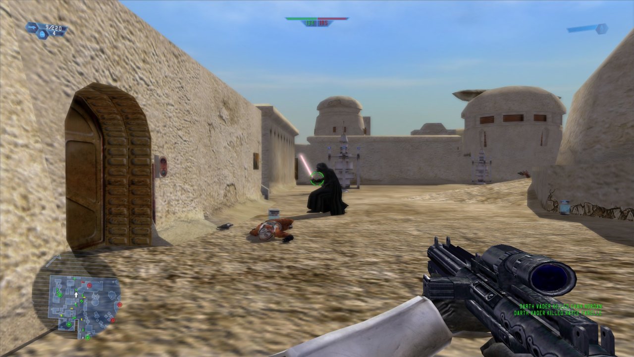 [11/10/2019] Darth Vader war in Star Wars: Battlefront nicht spielbar. Er tauchte lediglich in ausgewählten Kampagnenmissionen auf oder wenn die Helden im Conquest-Modus aktiviert wurden. (1)