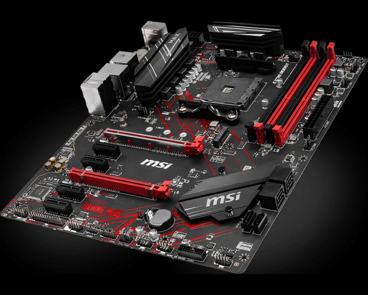 [08/11/2019] Beim MSI B450 Gaming Plus Max lässt sich das BIOS per USB-Stick und ohne eingebaute CPU updaten