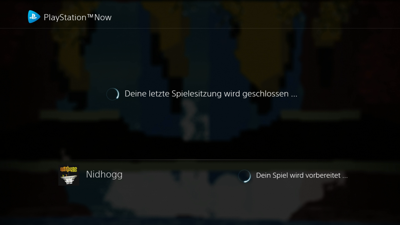 Bevor ihr loslegen könnt, muss erst einmal eure Spielsitzung erstellt bzw. eure letzte Spielsitzung geschlossen werden. Das kann schon mal eine knappe halbe Minute dauern.