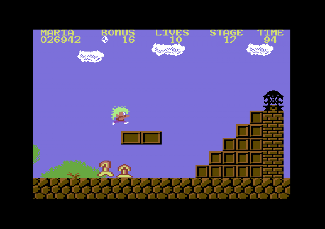 [28/11/2019] The Great Giana Sisters (1987) vom deutschen Publisher Rainbow Arts spielte sich famos, eiferte dem großen Vorbild Super Mario Bros jedoch so offensichtlich nach, dass es später aus Angst vor einer Nintendo-Klage wieder aus dem Handel genommen wurde. &nbsp;