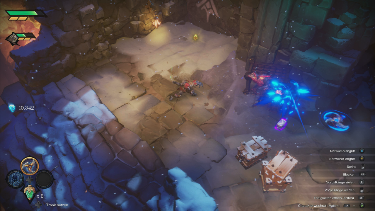 [04/12/2019] War schwingt in Darksiders: Genesis wieder sein mächtiges Schwert.