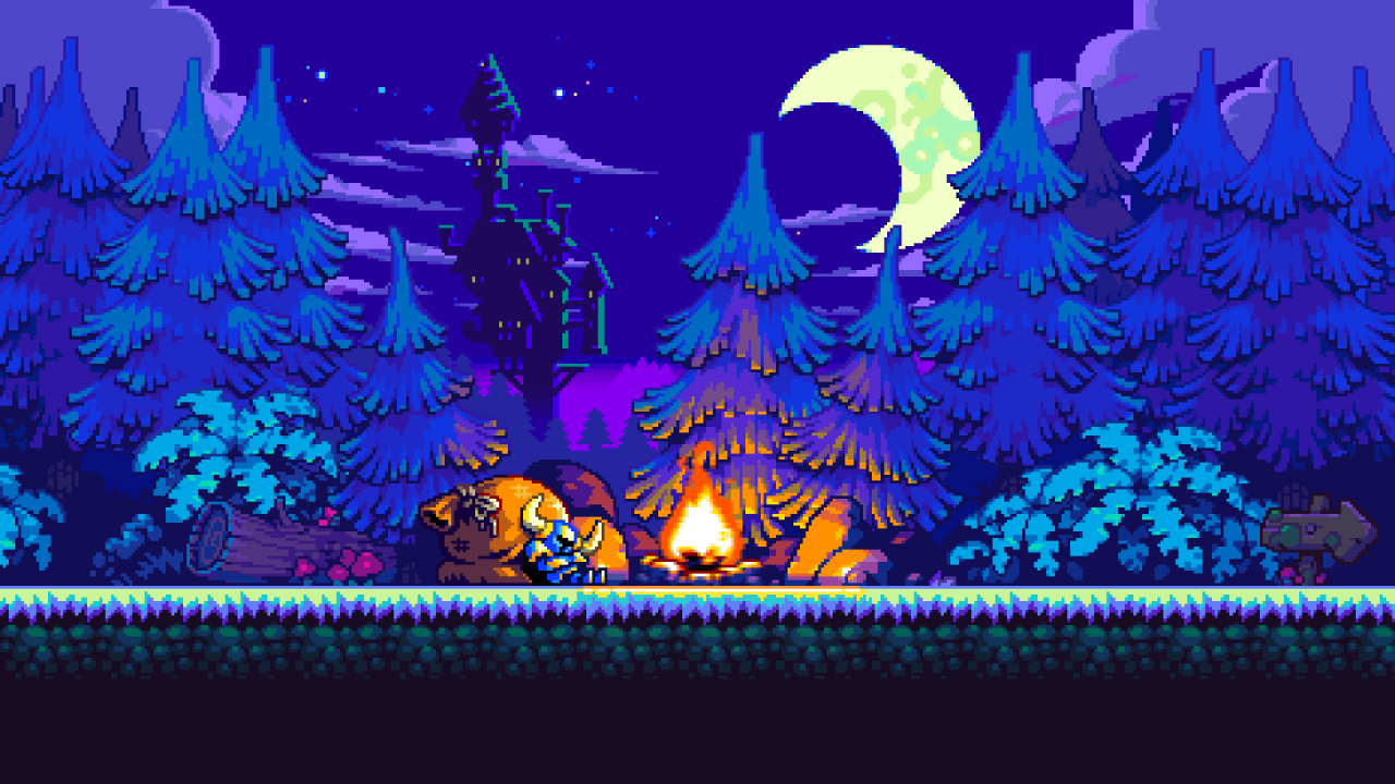 [06/12/2019] Die Welt ist noch in Ordnung, Shovel Knight döst auf seinem Sack voller Beute.