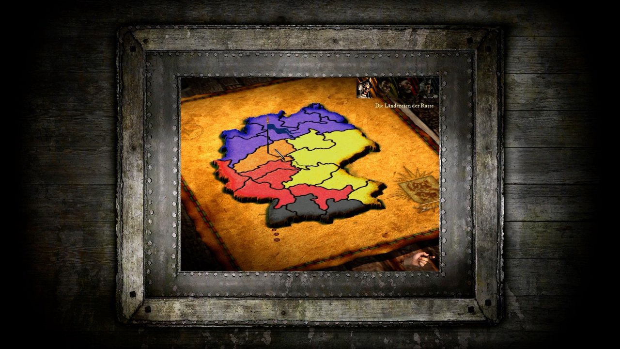 In der deutschen Version von Stronghold erobert ihr eine Karte der BRD Stück für Stück zurück. Das ist zwar historisch inkorrekt, aber dennoch unterhaltsam.