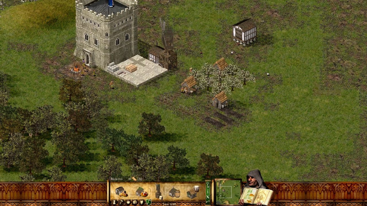 Wirtschaften in Stronghold ist vergleichsweise unkompliziert - vorausgesetzt eure Widersacher zerstören nicht eure Produktionsgebäude.