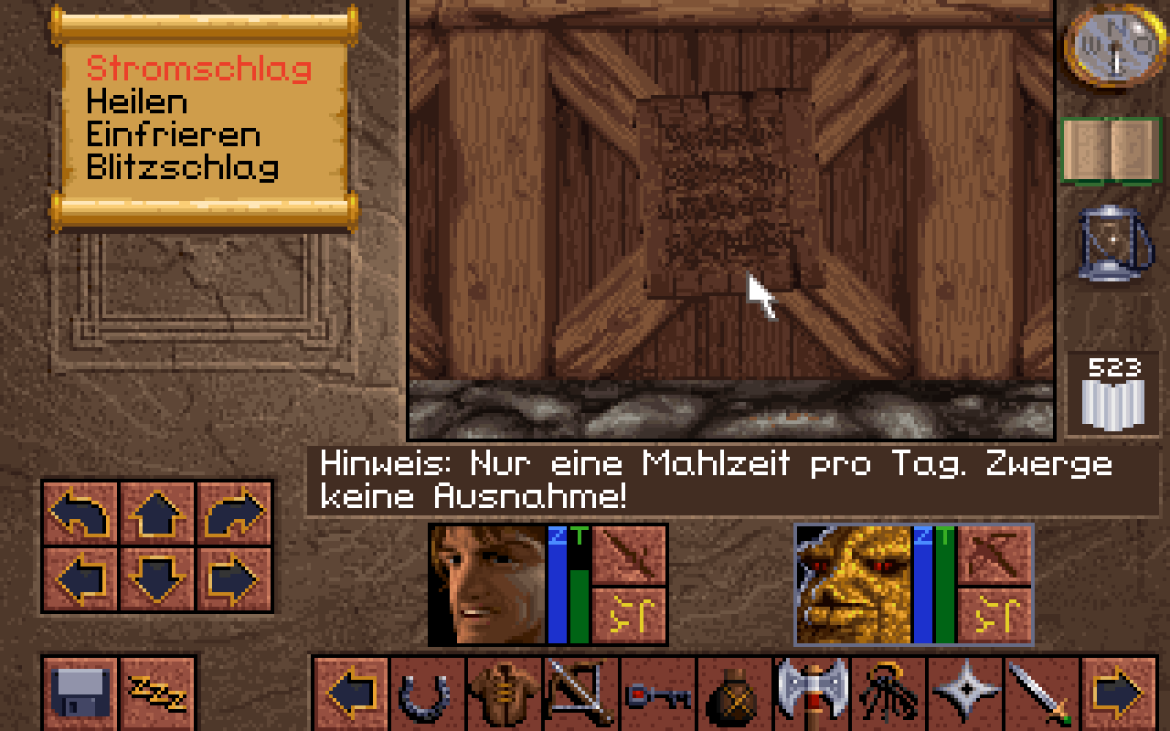 [28/02/2020] Humor kommt in Lands of Lore nicht zu kurz: Wer sich sorgfältig umschaut, stolpert immer wieder über witzige Nachrichten und Notizen. &nbsp;