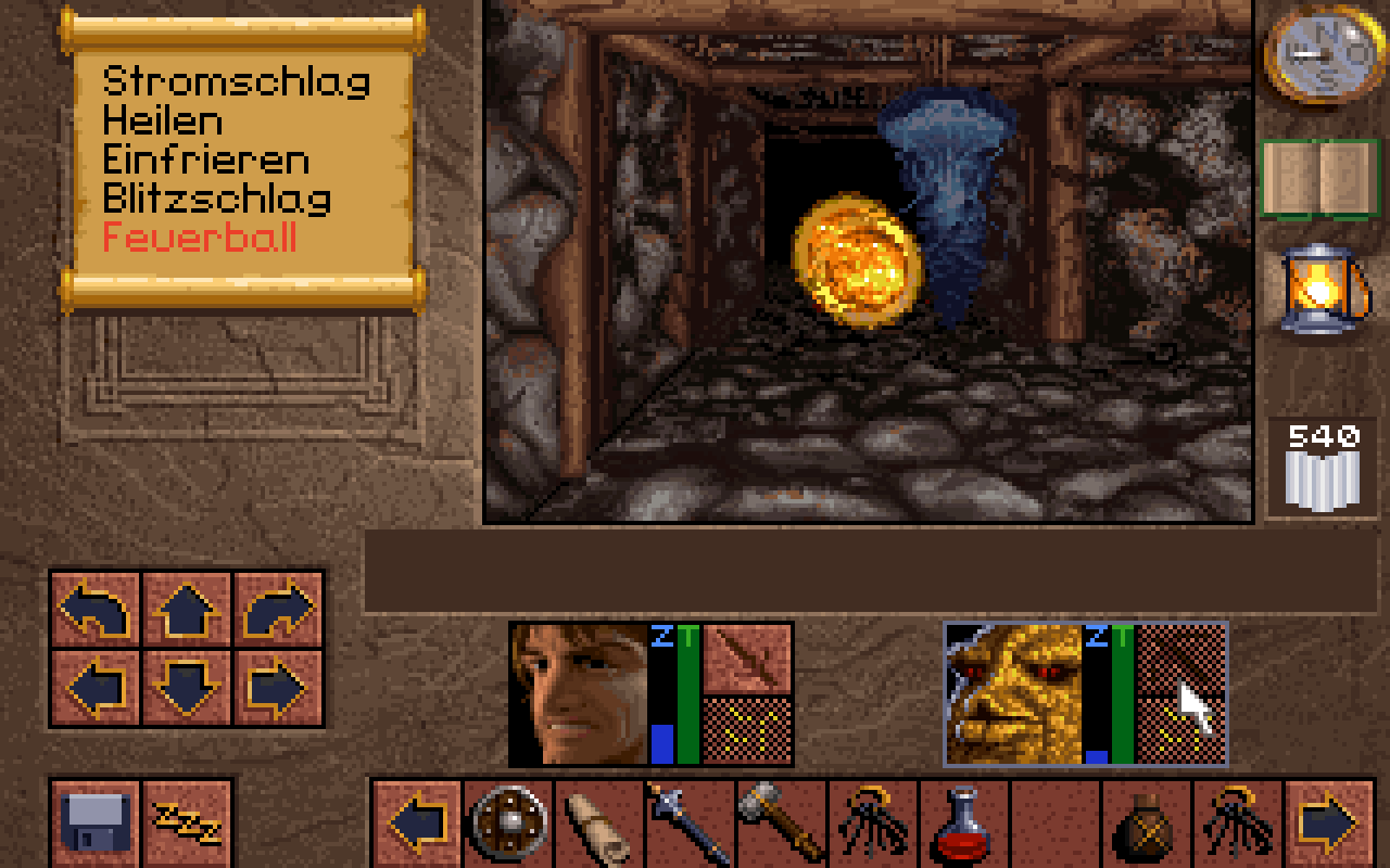 [28/02/2020] Das Magiesystem basiert auf einfacher Anwendung und kommt ohne Runen à la Dungeon Master aus: Einfach „Feuerball“ auswählen, anklicken und den Gegner brutzeln. &nbsp;