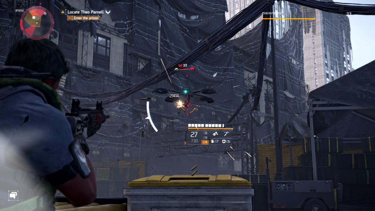 [06/02/2020] Drohnen als Gadget von Feinden kennen wir bereits. Jetzt begegnen uns die fliegenden Geschütze auch als eigenständige Gegner, die uns gern in Rudeln einkreisen.