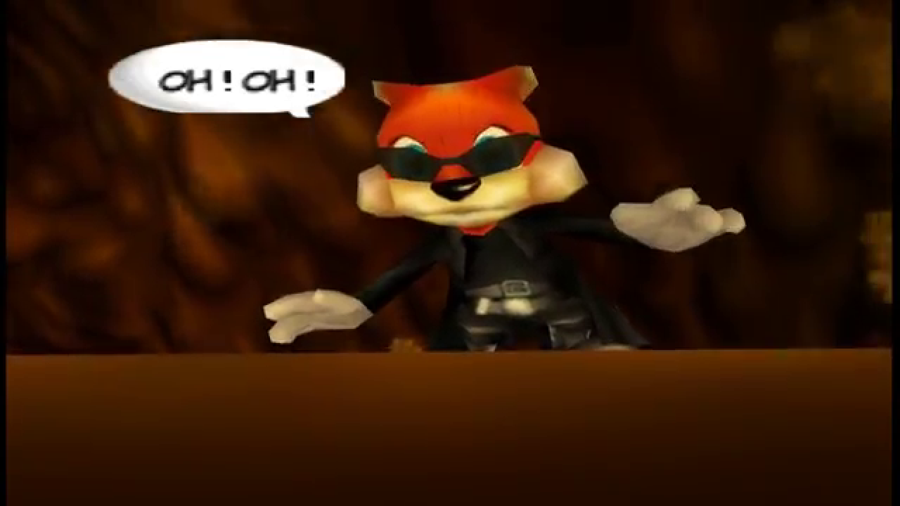 Conker’s Bad Fur Day steckt voller Humor, oftmals geht der voll unter die Gürtellinie. Dargestellt wird das durch Sprechblasen und nette Soundeffekte.