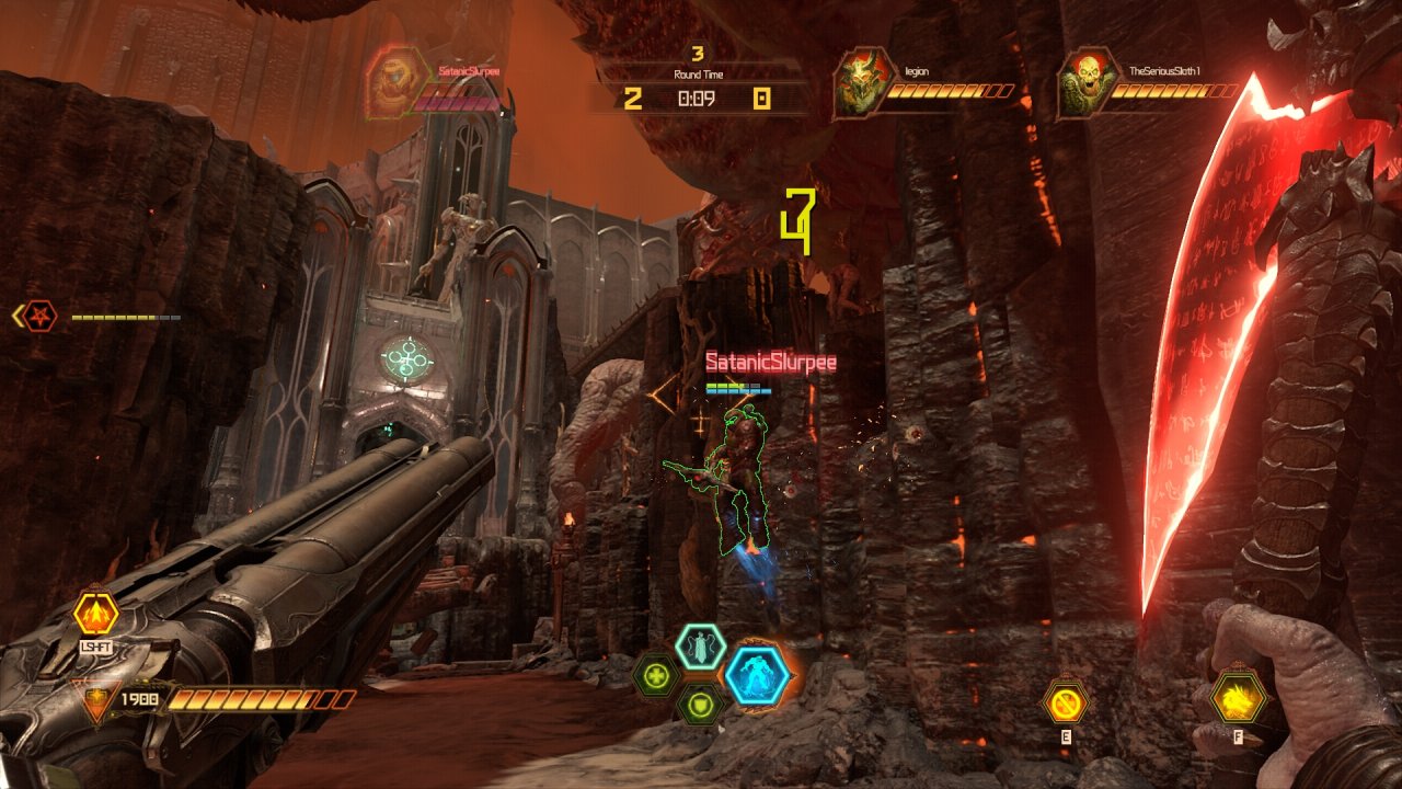 [25/03/2020] Der Marauder rückt dem Slayer mit Shotgun und Wurfaxt auf die Pelle.