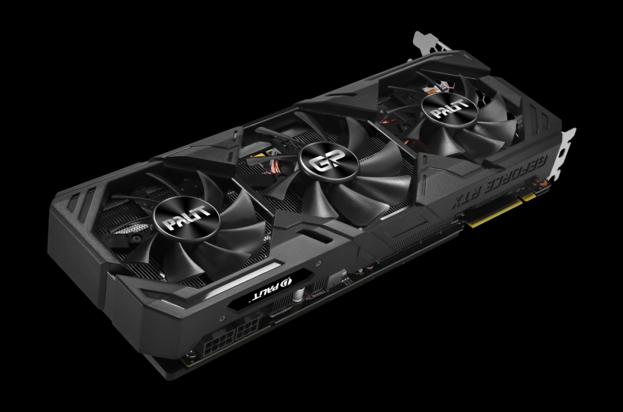 [27/03/2020] Die fast 29cm lange Palit RTX 2070 Super Gaming Pro OC steckt im 1400-Euro-PC von CSL.