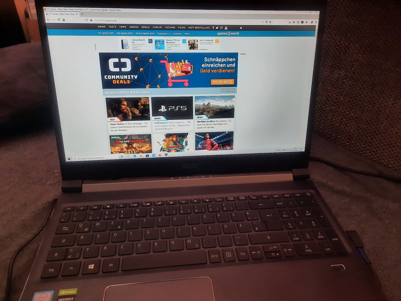 [28/04/2020] Das Display zeigt sich kontrastreich und gut ausgeleuchtet
