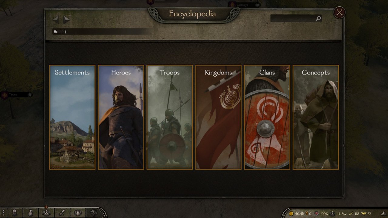 [06/04/2020] In der Enzyklopädie findet ihr allerhand Wissenswertes über die Welt von Mount & Blade 2.