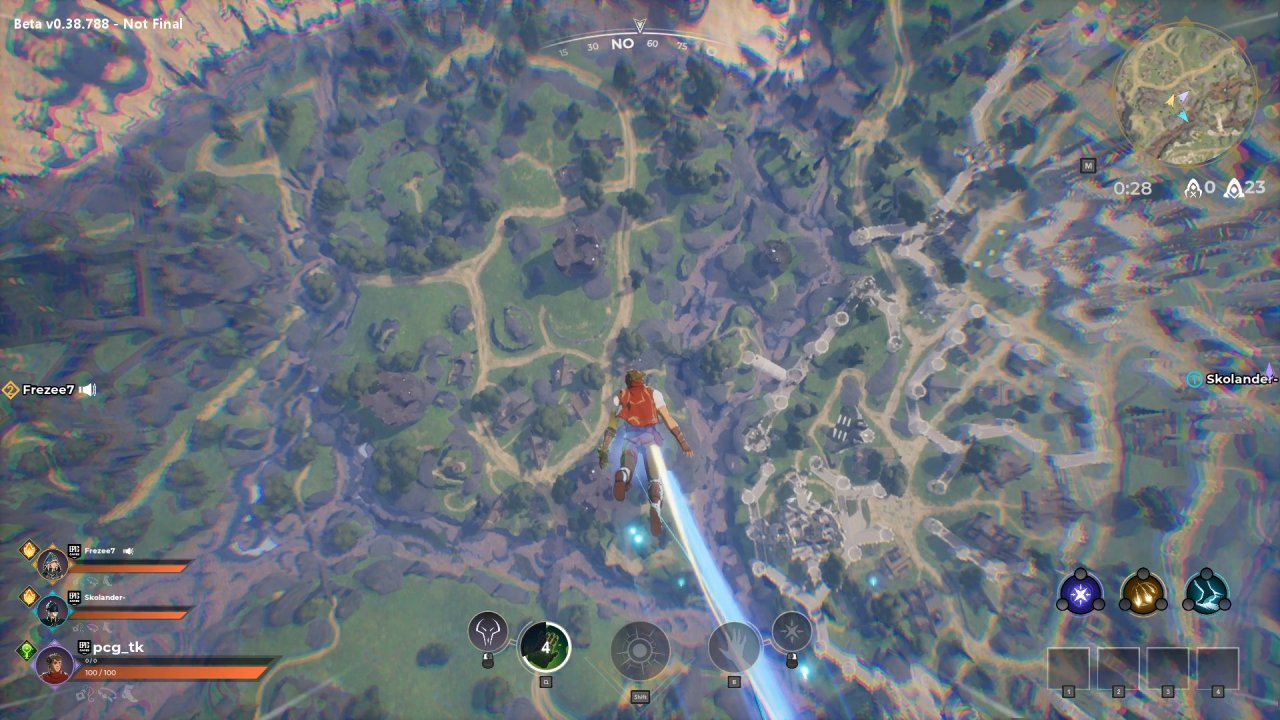 [30/04/2020] Wie gewohnt landen wir am Anfang jedes Matches irgendwo auf einer weitläufigen Insel. In Spellbreak springen wir aber nicht aus einem Dropship, sondern gelangen über Portale in die Arena.
