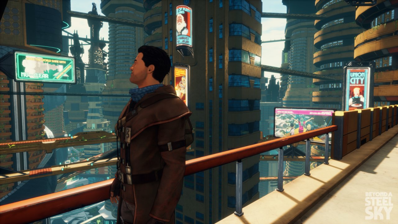 [26/05/2020] Das Team hat viel Arbeit investiert, um Beyond a Steel Sky wie einen spielbaren Comic aussehen zu lassen.