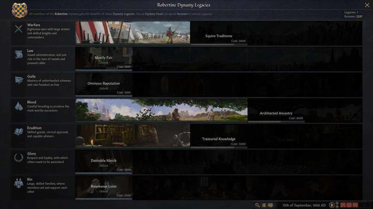 [14/05/2020] Euer Ziel in Crusader Kings 3 ist es, eine unsterbliche Dynastie zu errichten. Je größer euer Ruhm, desto mehr Boni könnt ihr für eure gesamte Herrscherfamilie freischalten.