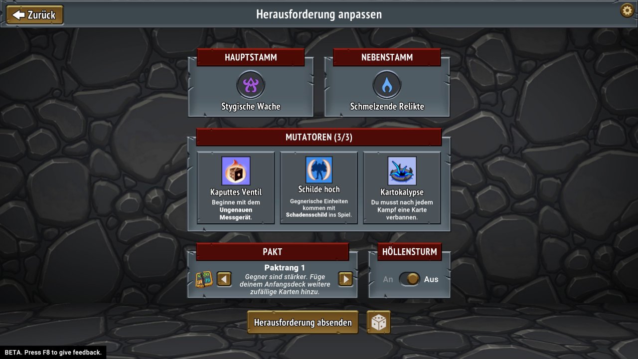 [29/05/2020] Im Menü können wir auch eigene Mehrspieler-Herausforderungen erstellen.