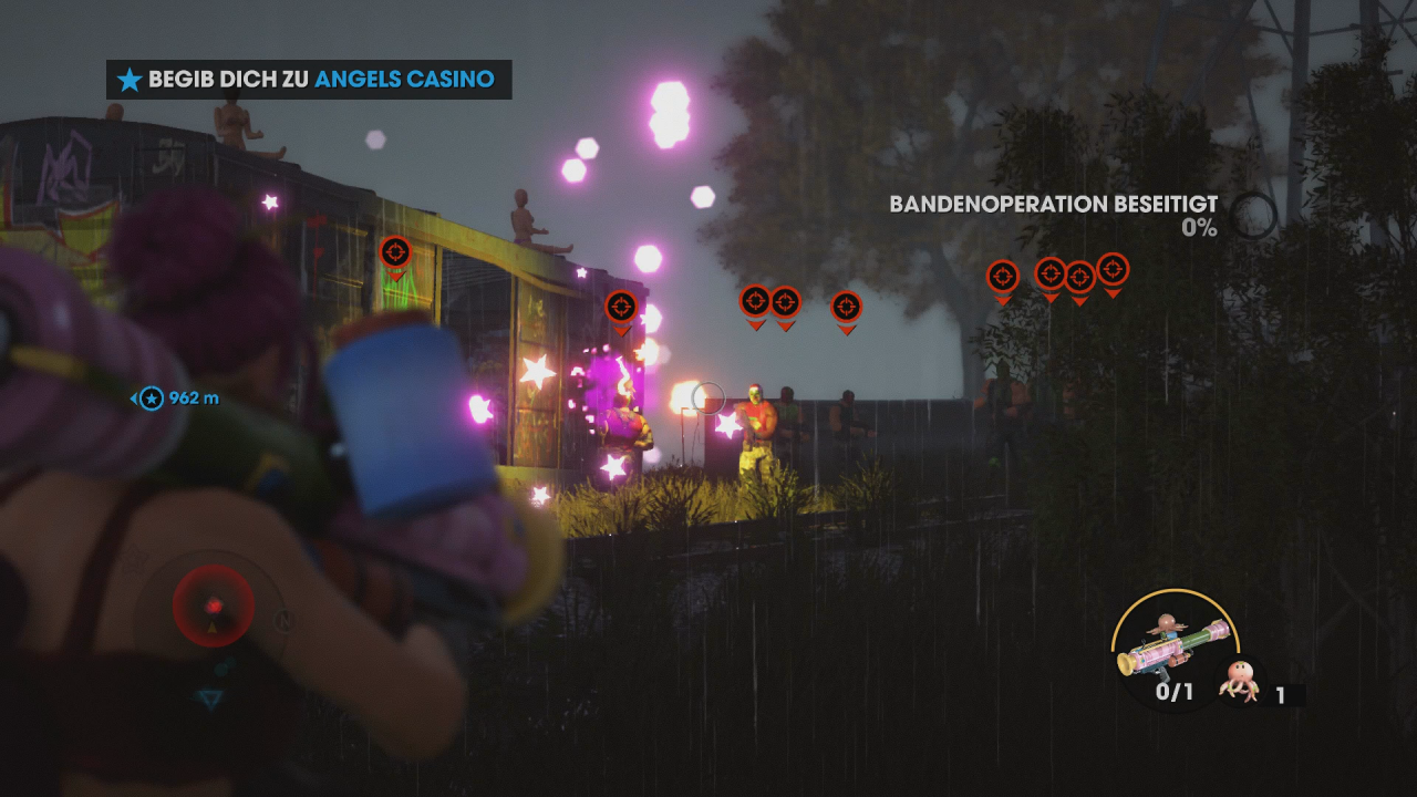 [25/05/2020] Der Gedanken manipulierende Weichtier-Raketenwerfer ist nur ein Beispiel aus dem wahnwitzigen Waffenarsenal in Saints Row: The Third.