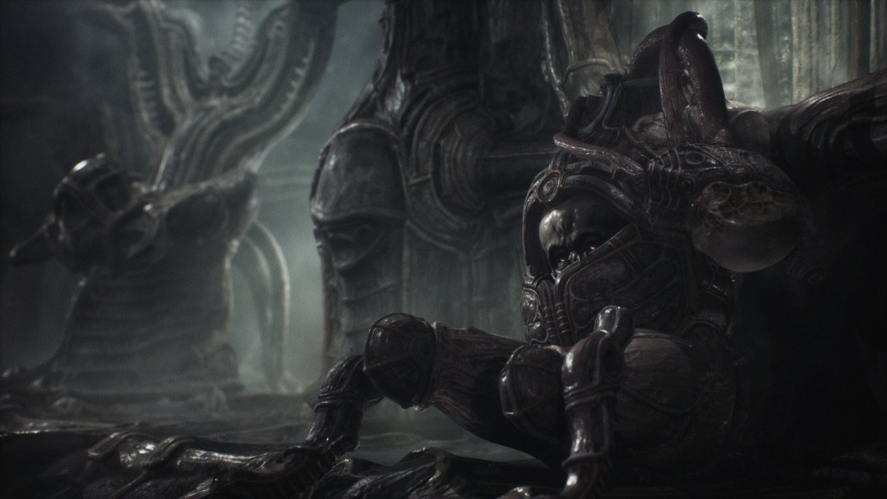 [14/05/2020] Der Einfluss von HR Giger auf die Optik von Scorn ist nicht zu übersehen. Überschneidungen mit dem Alien-Universum gibt es aber keine.&nbsp;