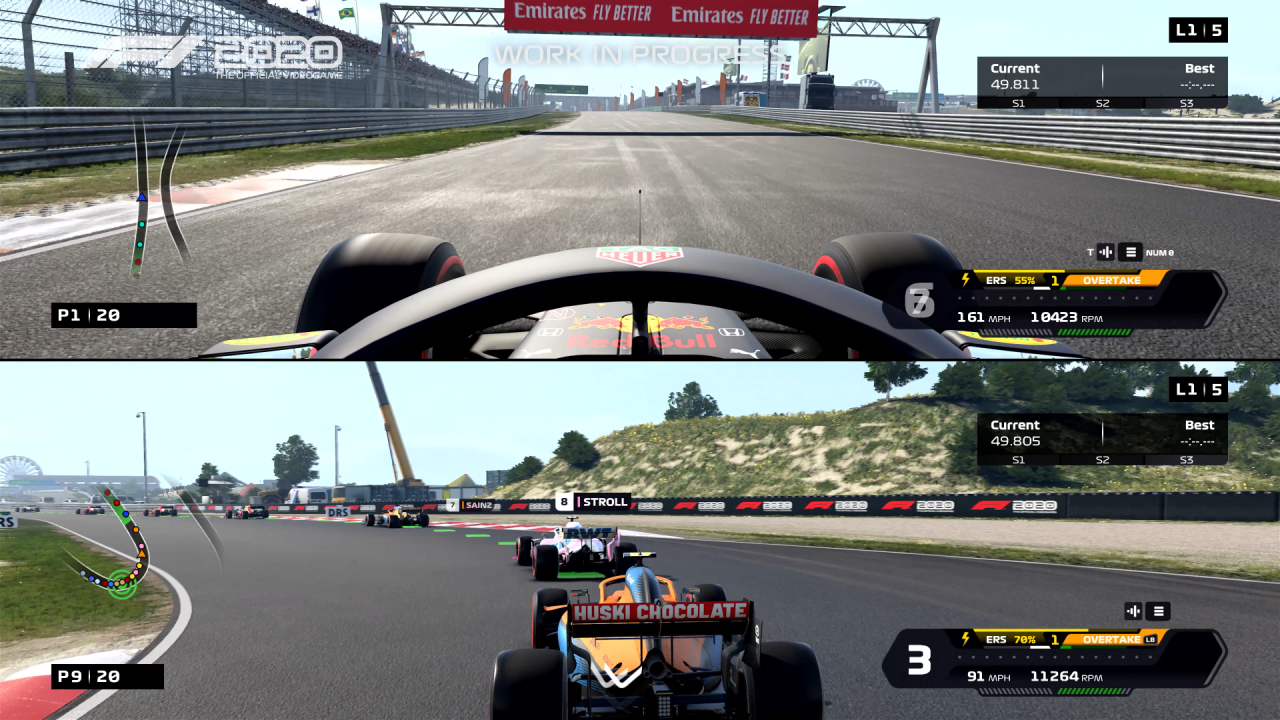 [13/05/2020] Endlich! Der von vielen Fans geforderte Splitscreen-Modus feiert sein Comeback in F1 2020.