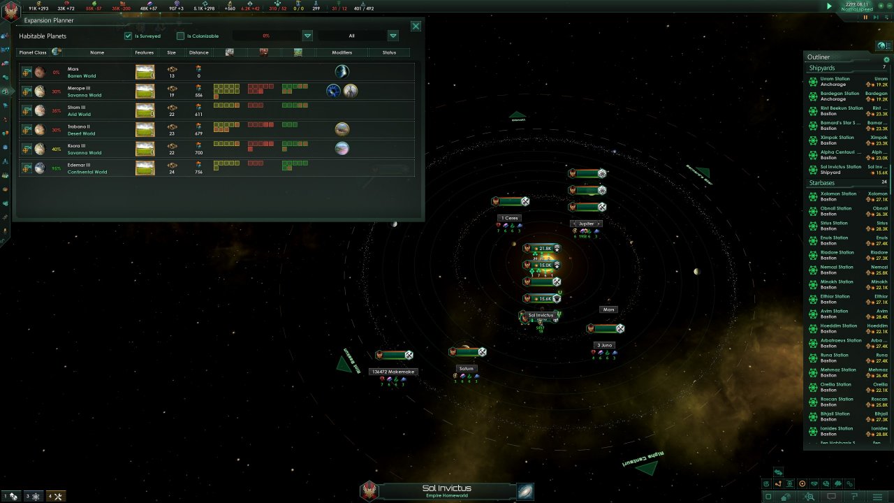 [19/06/2020] Sehr Backend-intensive Spiele wie Stellaris lassen den Spieler hauptsächlich auf Tabellen und farbige Flecken starren. Die Visualisierung von Kämpfen lockert das Ganze auf. &nbsp; (1)