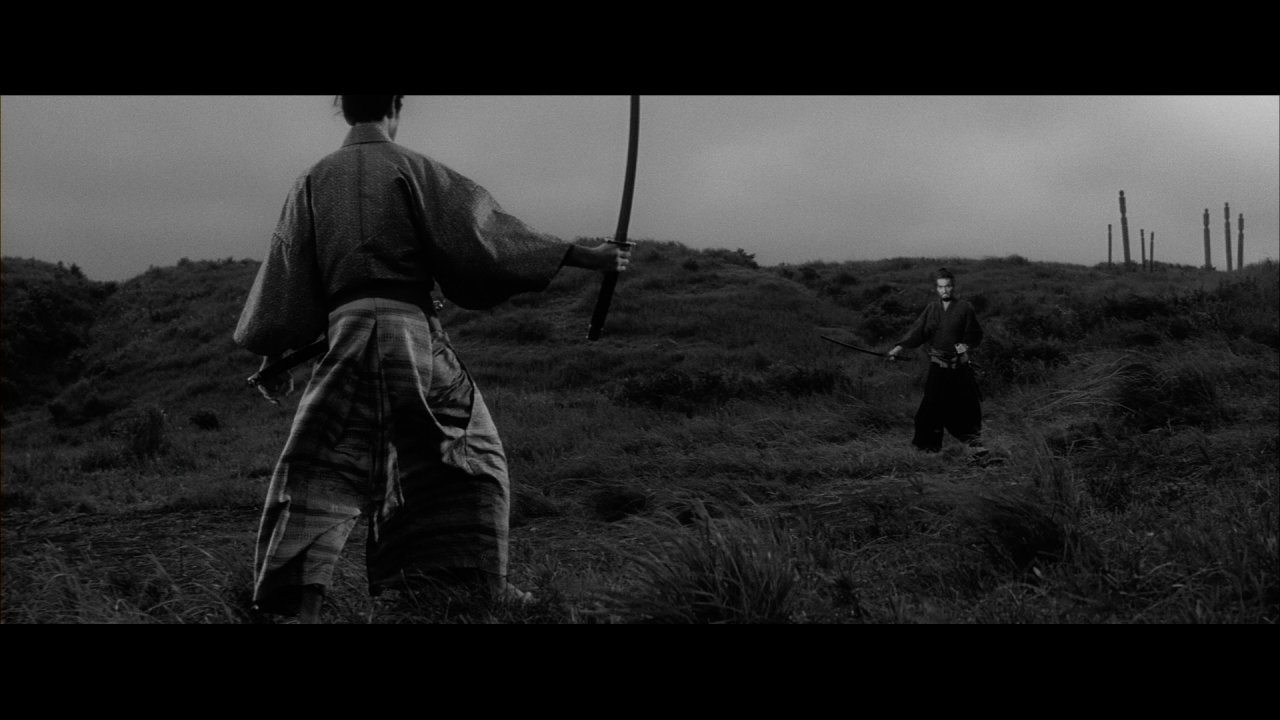 [17/07/2020] Eines der legendärsten Duelle der Filmgeschichte: Hanshiro und Hikokuro beherrschen die Kunst des Schwertkampfs in Perfektion. (Harakiri)
