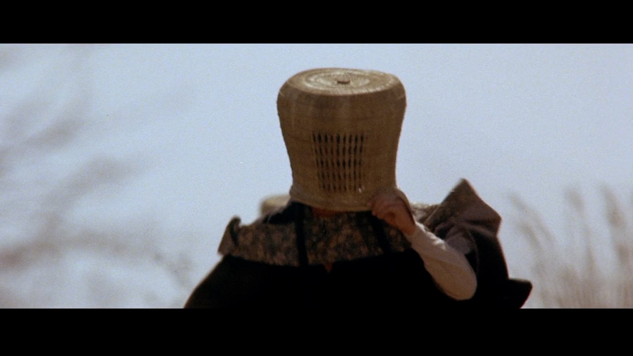 Gegner von Ogami Itto tragen Strohh&uuml;te in allen Variationen. Dieses etwas unvorteilhafte Exemplar sticht dabei aber besonders heraus. (Lone Wolf and Cub)