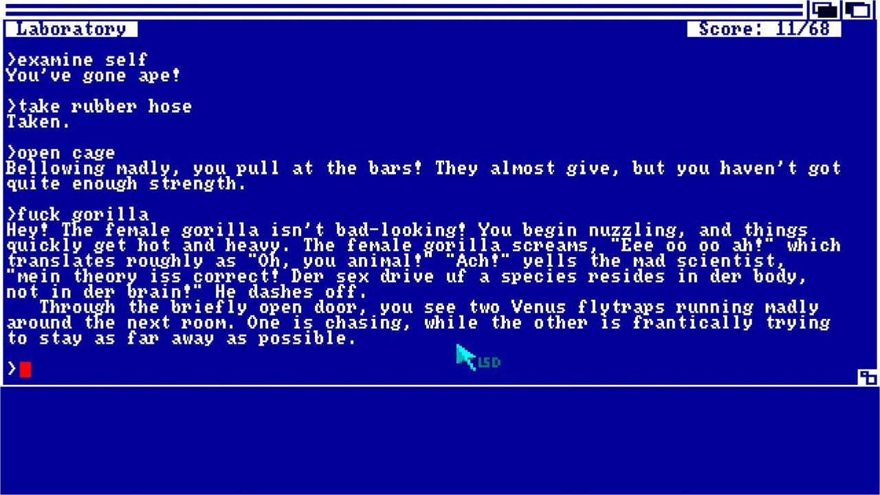[16/07/2020] Kinder der 2000er-Jahre brauchen jetzt vielleicht ein starkes Beruhigungsmittel, aber so sieht Leather Goddesses of Phobos am Amiga aus. Von Anfang bis Ende.