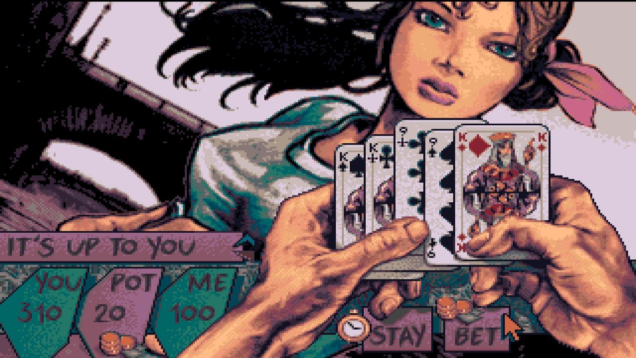 [16/07/2020] Teenage Queen glänzt 1989 im Vergleich zur Konkurrenz durch seine stilvolle Grafik. Die Protagonistin machte im Nostalgie-Test auch spielerisch eine sehr gute Figur. (Bild: Amiga)
