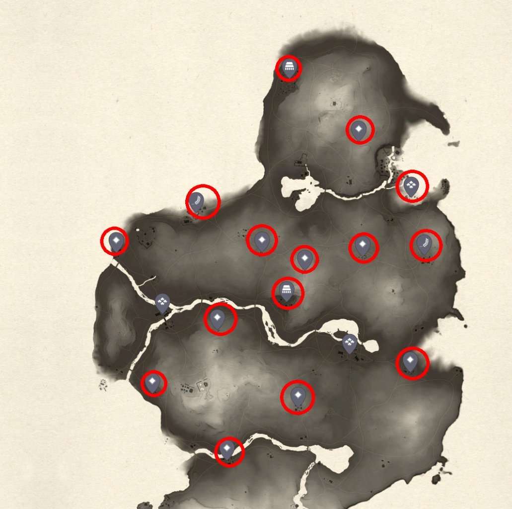 [04/08/2020] Alle 15 Mongolen-Außenposten des dritten Inselteils Kamiagata.
