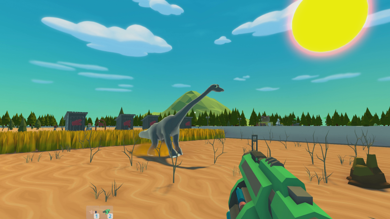 [20/08/2020] In der First-Person-Perspektive können ausgebrochene Dinos meist schneller betäubt werden, als wenn man sich auf die lahmärschige Security verlässt.