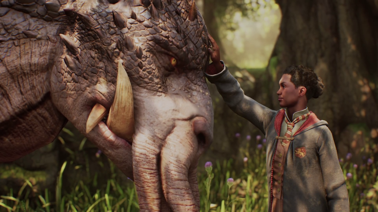 [25/09/2020] Tierwesen sind zuhauf vertreten, zumindest im Trailer. Manche können aber anscheinend sogar gezähmt werden, wie dieses Graphorn.