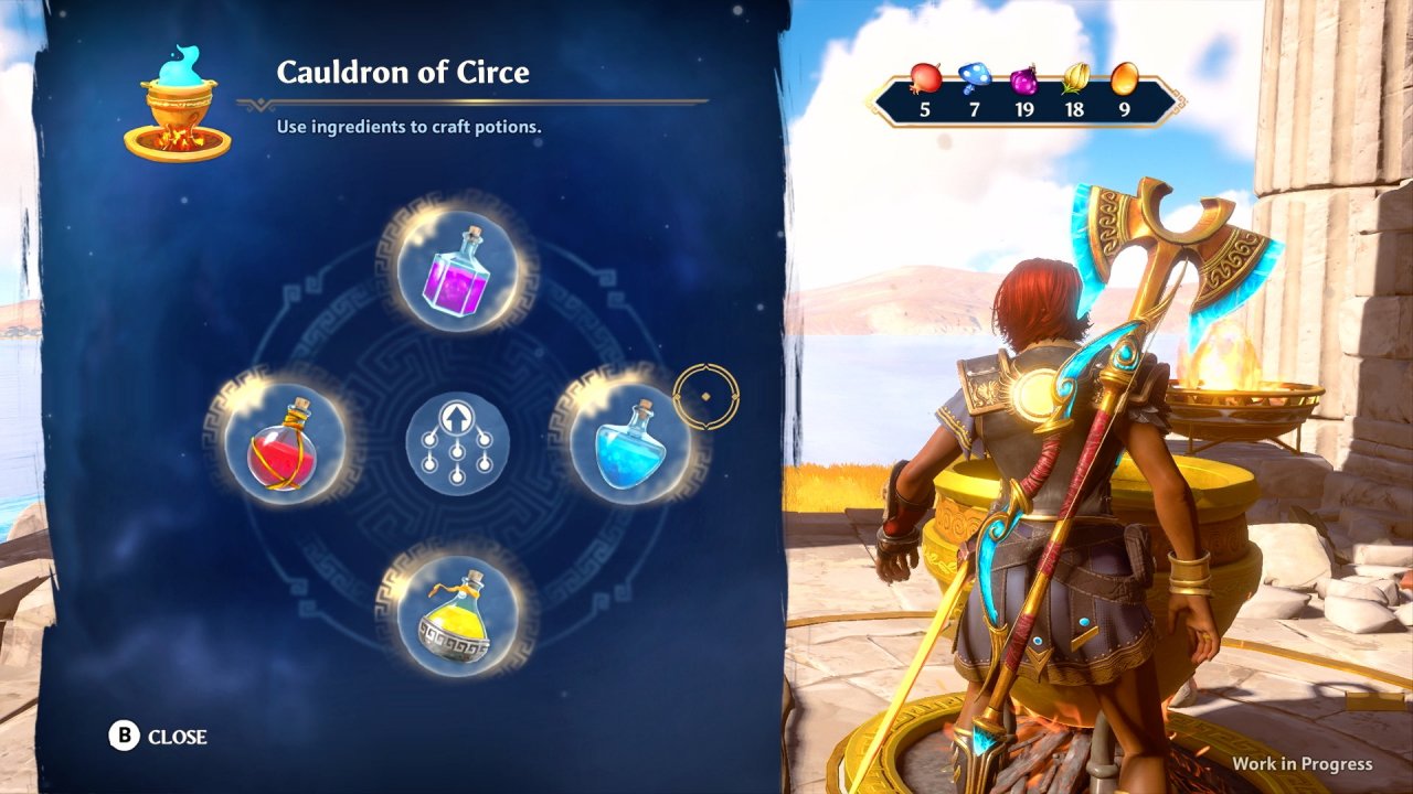 [10/09/2020] An Kesseln der Circe, einer griechischen Zauberin, könnt ihr aus Pilzen und Früchten diverse Tränke zusammenbrauen.&nbsp;