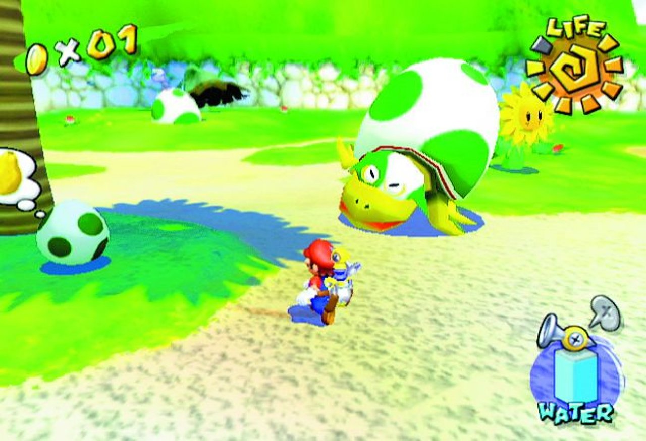 [17/09/2020] Ihr müsst Yoshi erst aus seinem Ei hervorlocken.