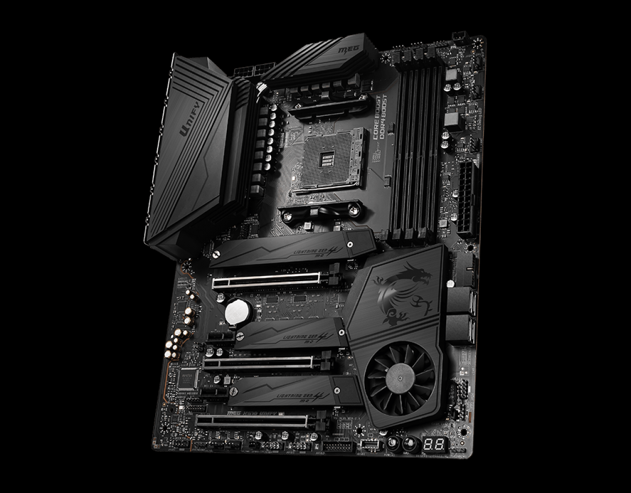 [01/10/2020] MSI MEG X570 Unify - mit gut 300 Euro eine besonders edle Hauptplatine, was den Mainstreamsektor angeht.