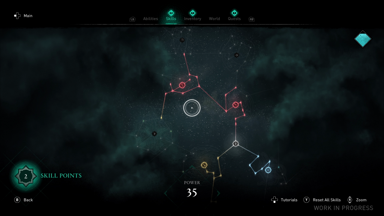 [14/10/2020] Der Skill Tree ist weitverzweigt, allzu unterschiedlich wirken die diversen Äste aber noch nicht.