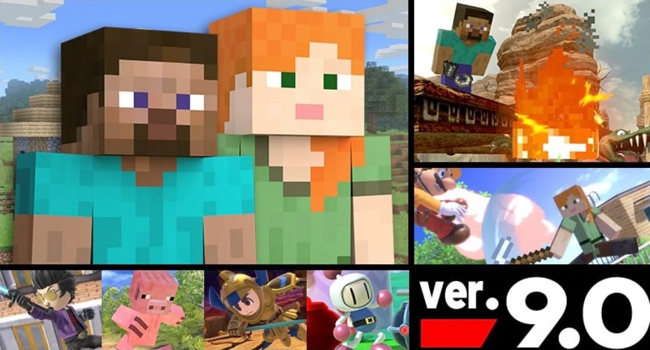 [30/10/2020] Super Smash Bros. Ultimate: Minecraft-DLC im Switch-Spiel ausprobiert! (1)