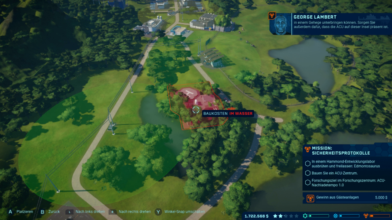 [21/10/2020] Das Management des Parks ist im Vergleich zu anderen Spielen des Genres eher simpel. Die Bedienung funktioniert auf der Switch hervorragend.