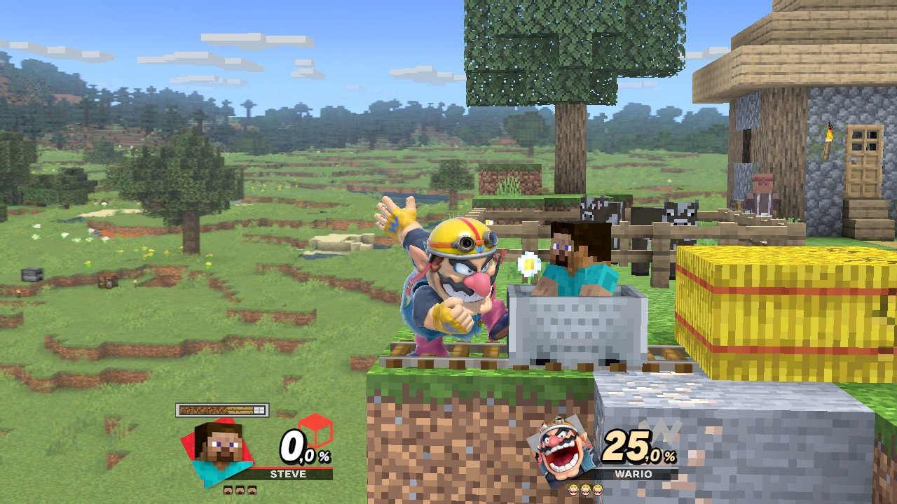[30/10/2020] Super Smash Bros. Ultimate: Minecraft-DLC im Switch-Spiel ausprobiert! (2)