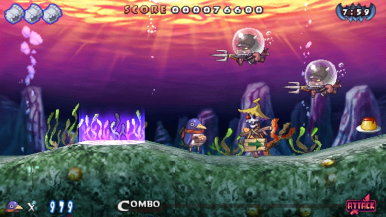 [04/11/2020] Unterwasser-Level sind ja schon seit jeher eine Qual, aber Prinny 2 hat kein Problem damit, noch einen obendrauf zu setzen.