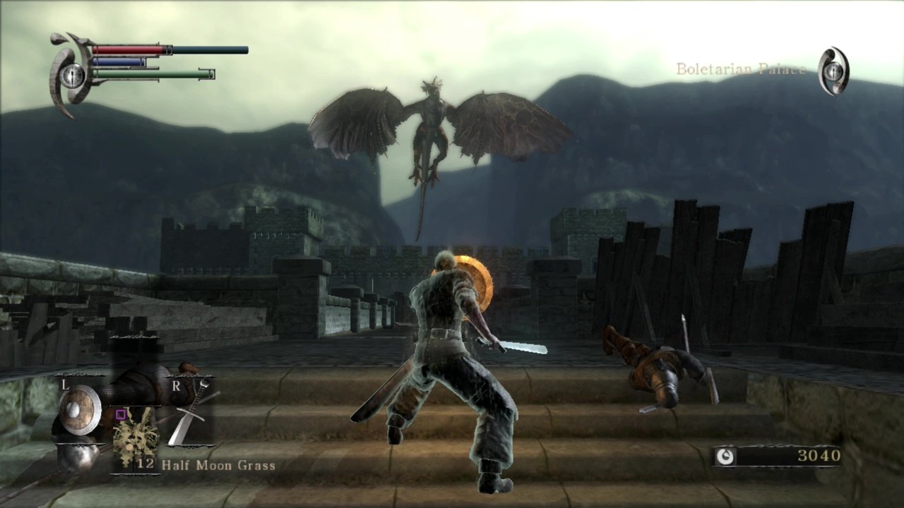 [27/11/2020] Wer in Demon‘s Souls ungeniert über die Burgmauern von Boleteria spazierte, der wurde über kurz oder lang von diesem Drachen gegrillt.