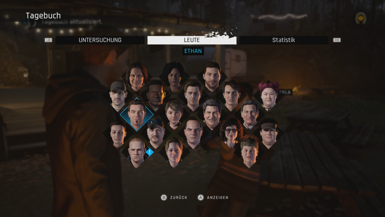 [27/11/2020] Twin Mirror hat nicht denselben Charme wie seine Quasi-Vorgänger. Es gibt kein Tagebuch á la Life is Strange oder ein detailreiches Märchenbuch wie in Tell Me Why. Die wenigen Menüs wirken eher steril.