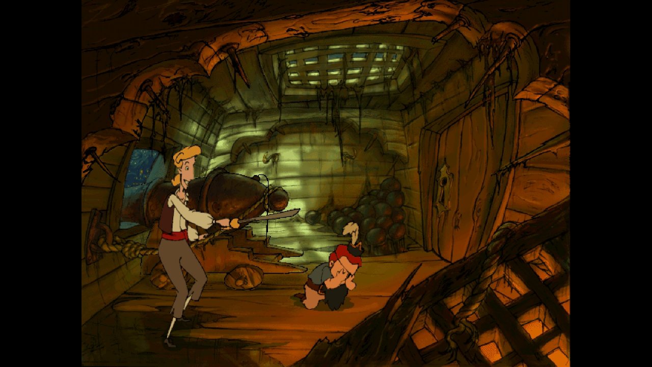 [23/11/2020] The Curse of Monkey Island (1997) entstand ohne Ron Gilbert, war aber ein gutes Spiel.